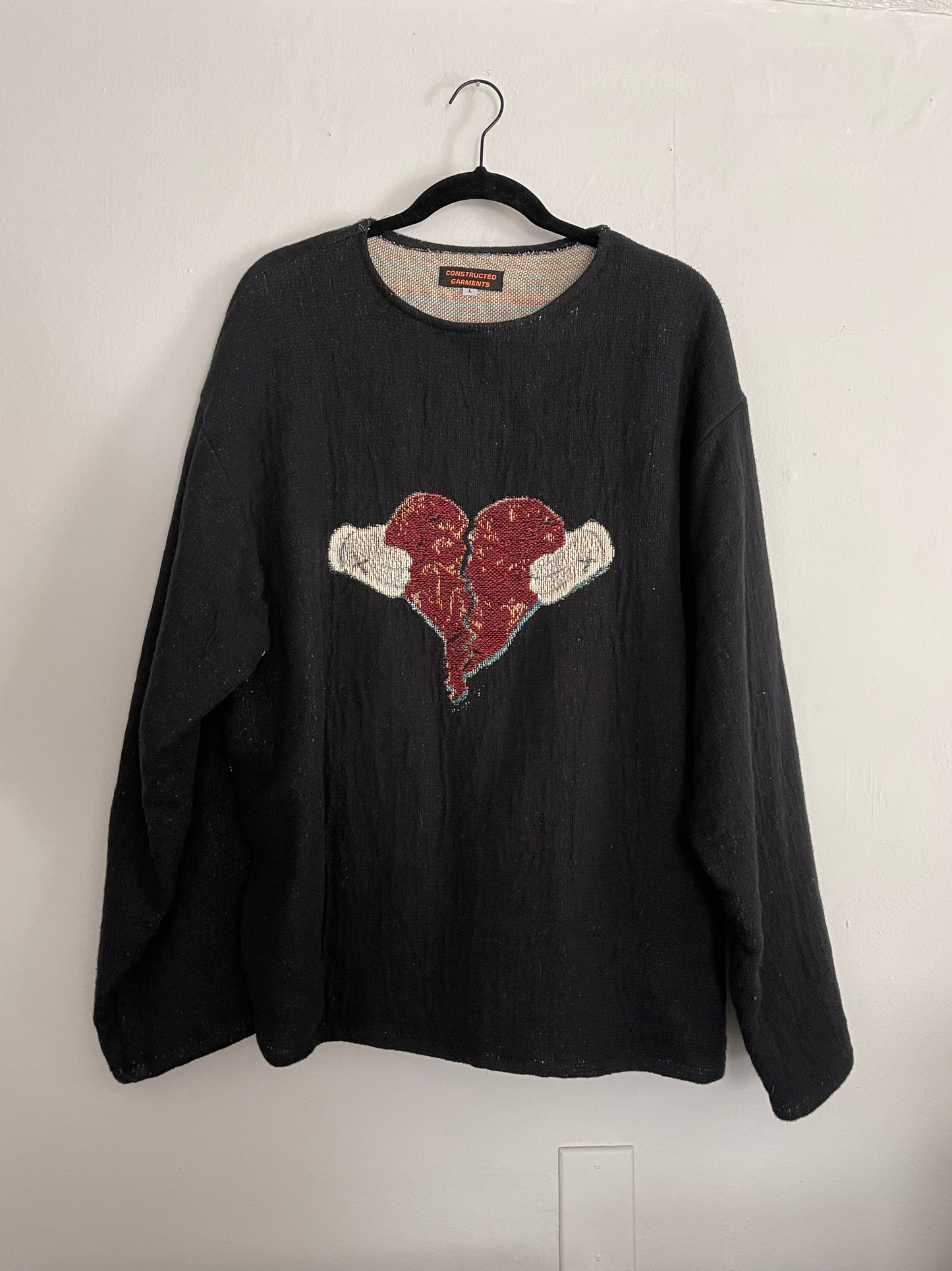 808s and heart breaks tapestry sweater