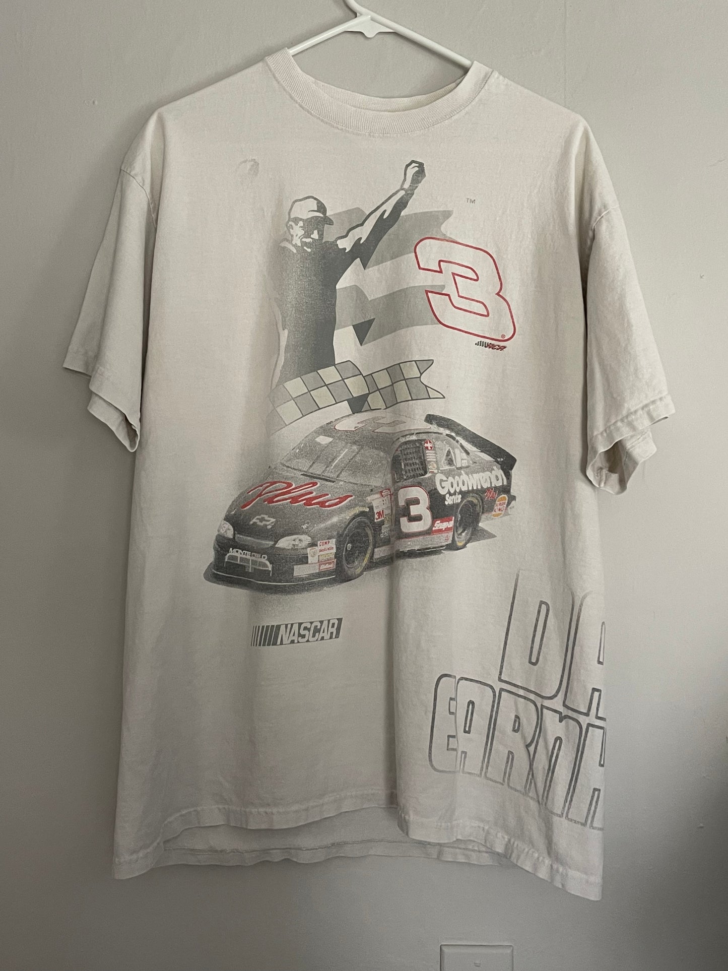 Nascar Dale Earnhardt all over print white