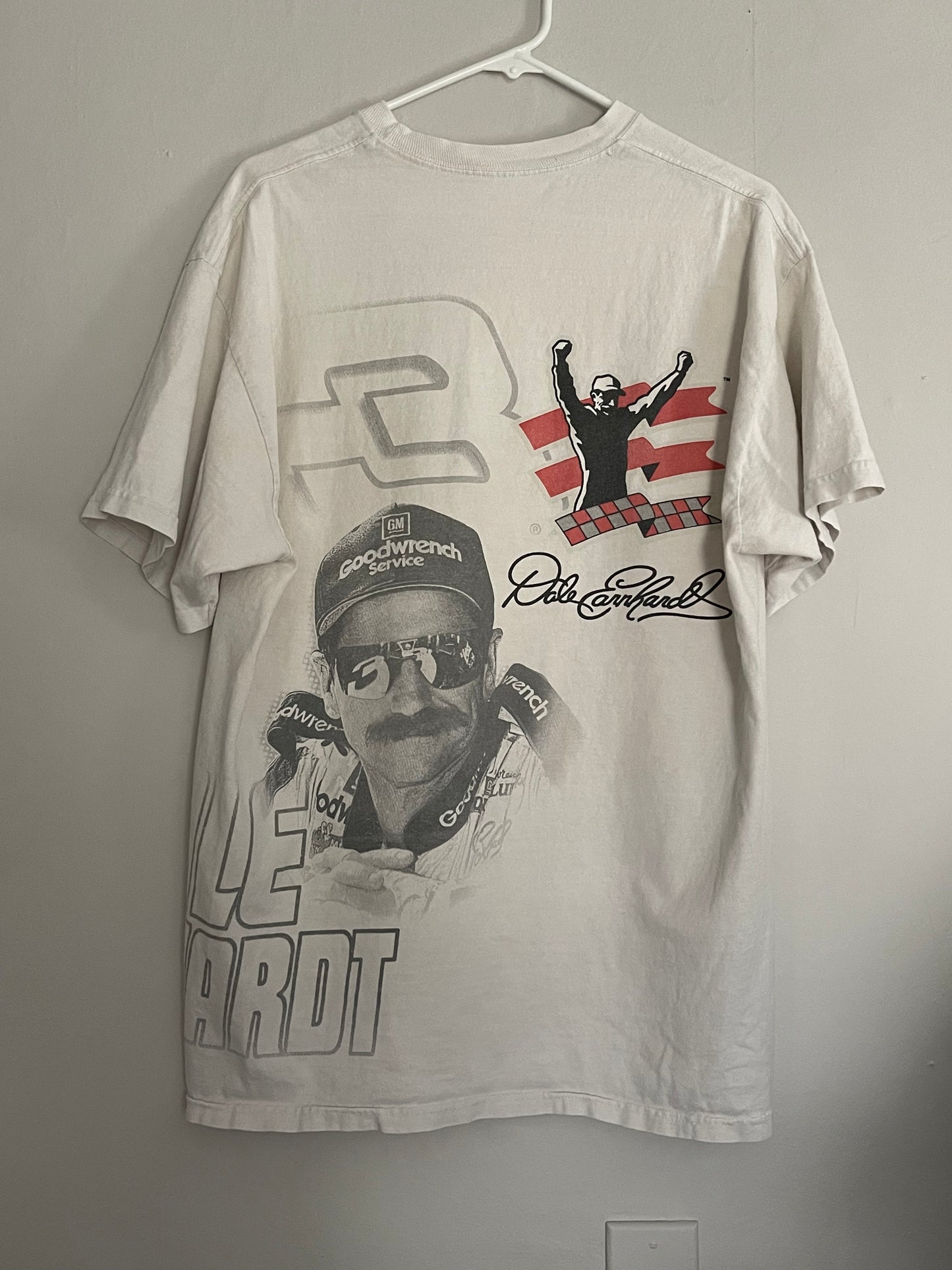 Nascar Dale Earnhardt all over print white